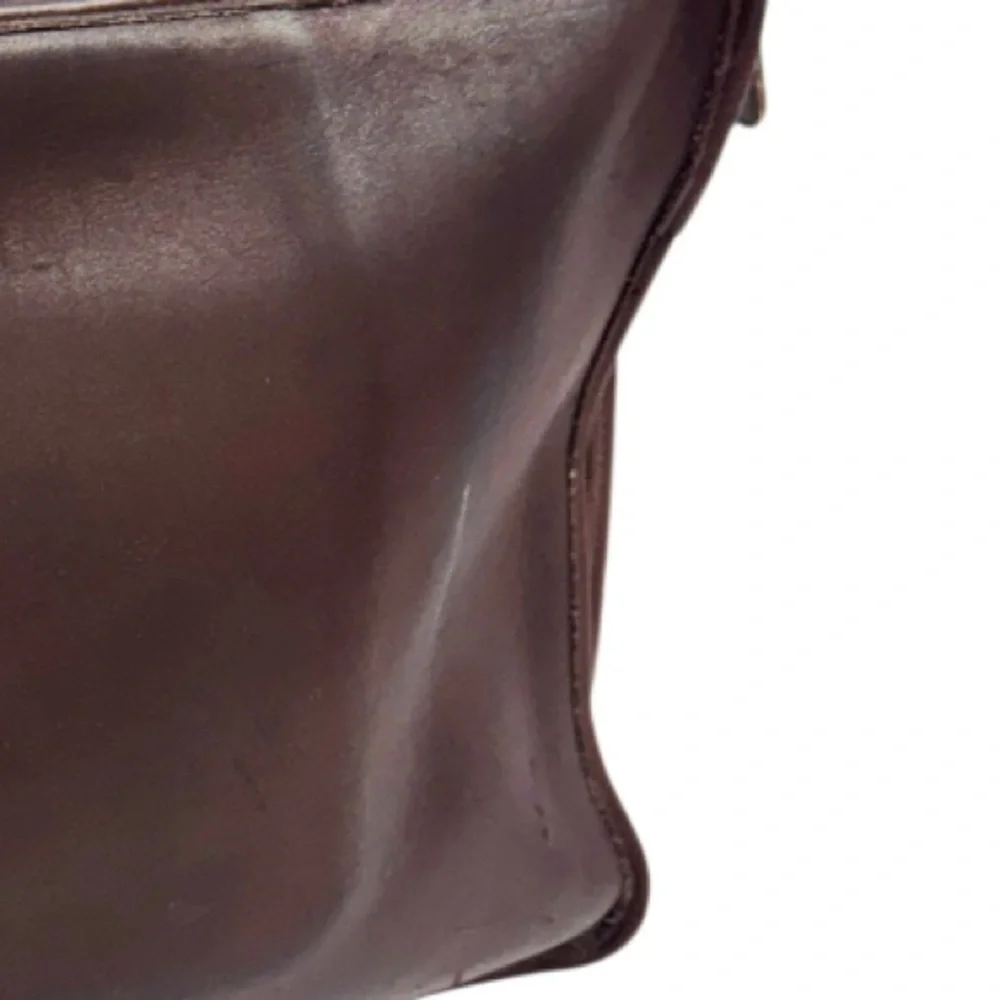 COACH Portfolio/Laptop Leather Bag Vintage B5C-5225 Brown